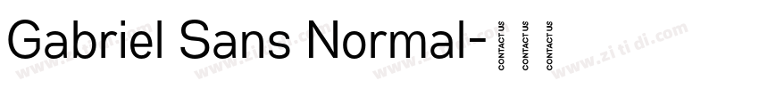 Gabriel Sans Normal字体转换